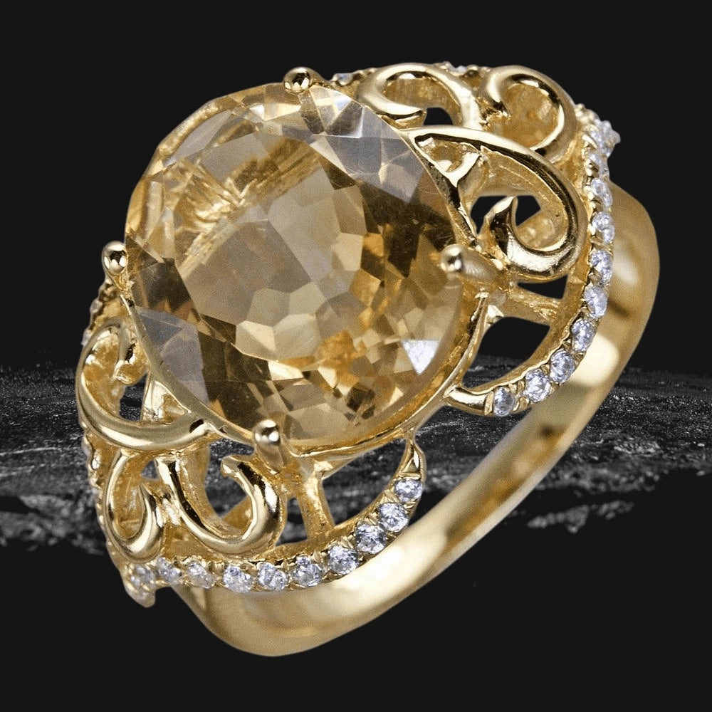 Citrine Solero Ring