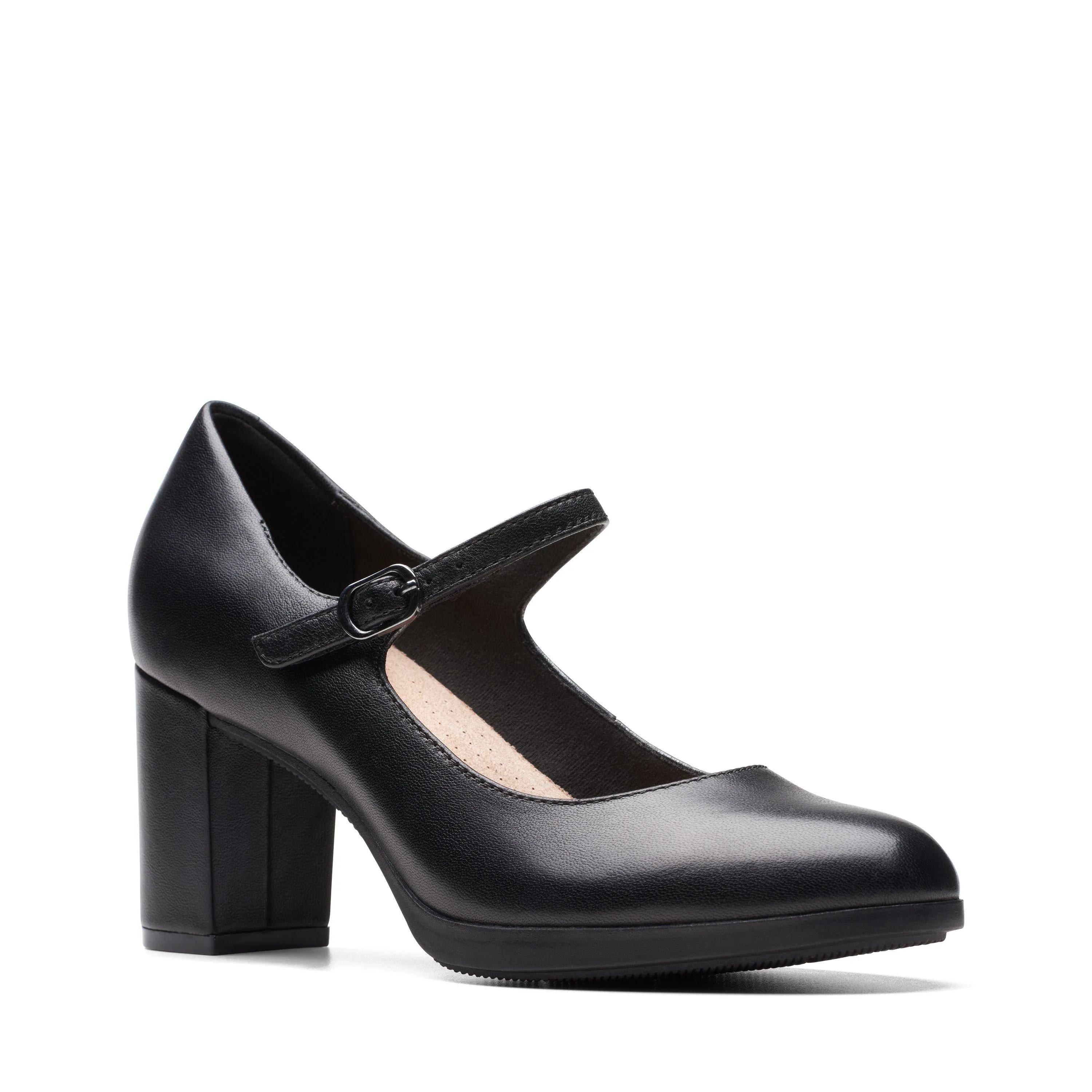 Clarks Bayla Nora in Black Leather