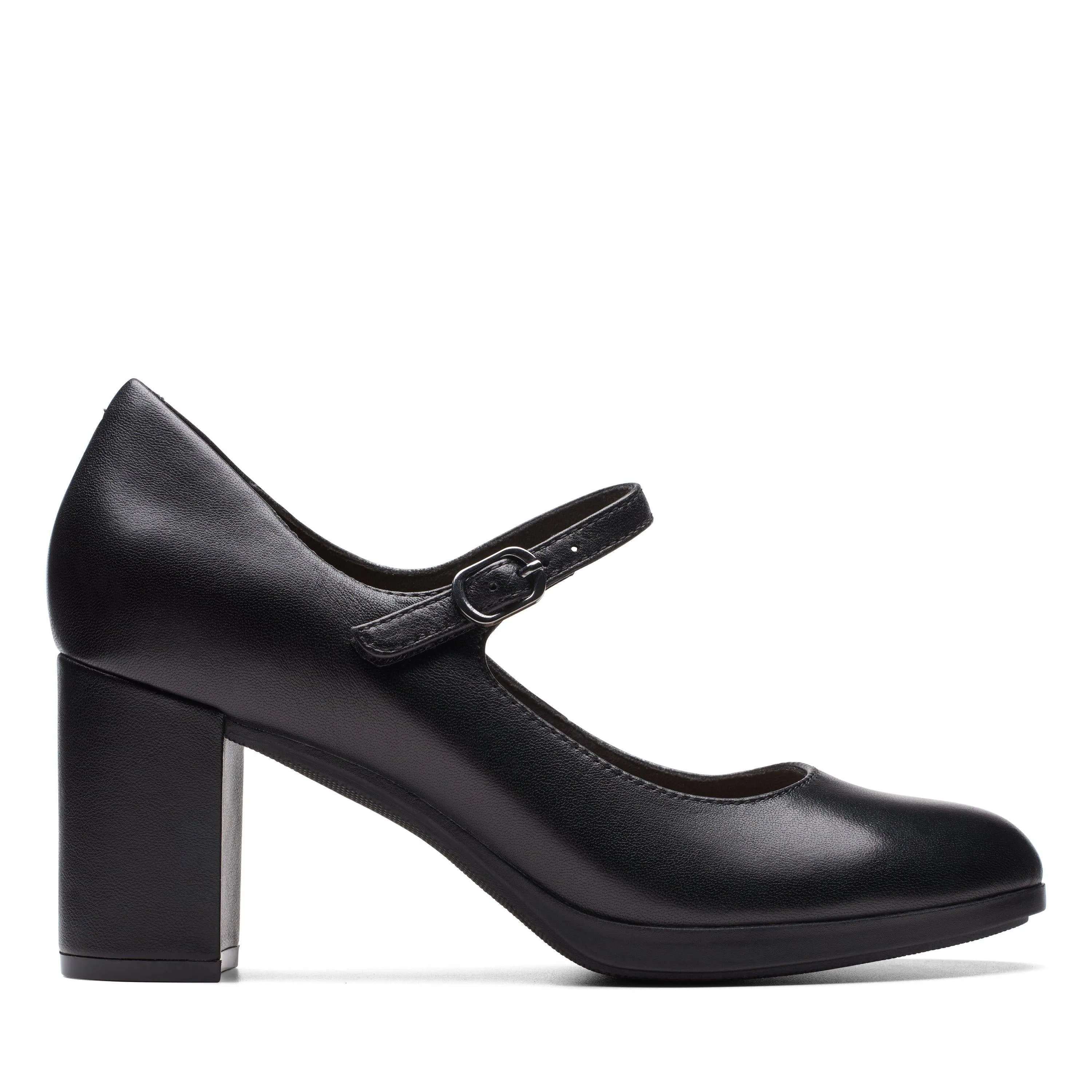 Clarks Bayla Nora in Black Leather