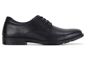 Clarks Boston Senior Black Leather School Shoes E Width Clarks Shoes