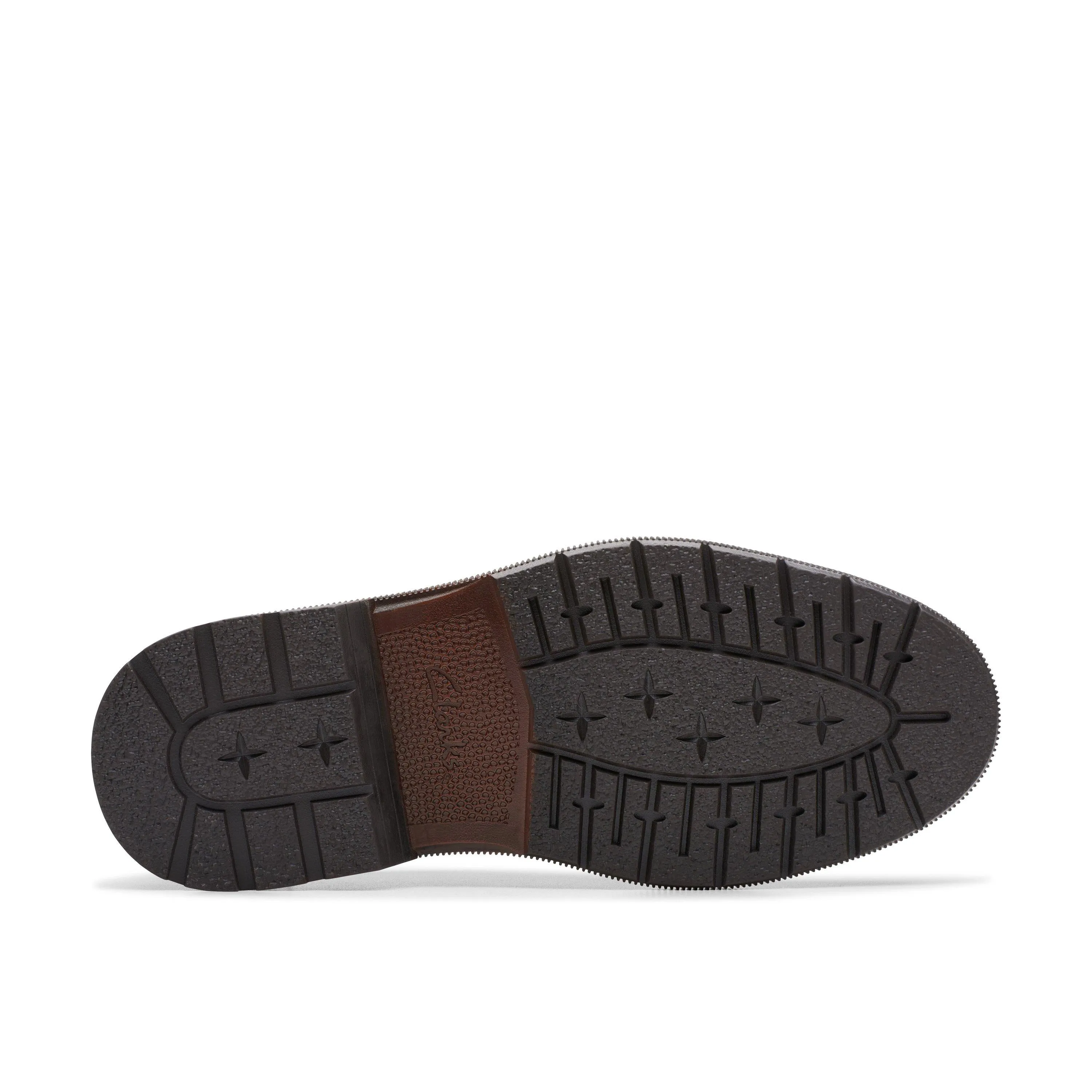 Clarks Burchill Derby in Brown Leather