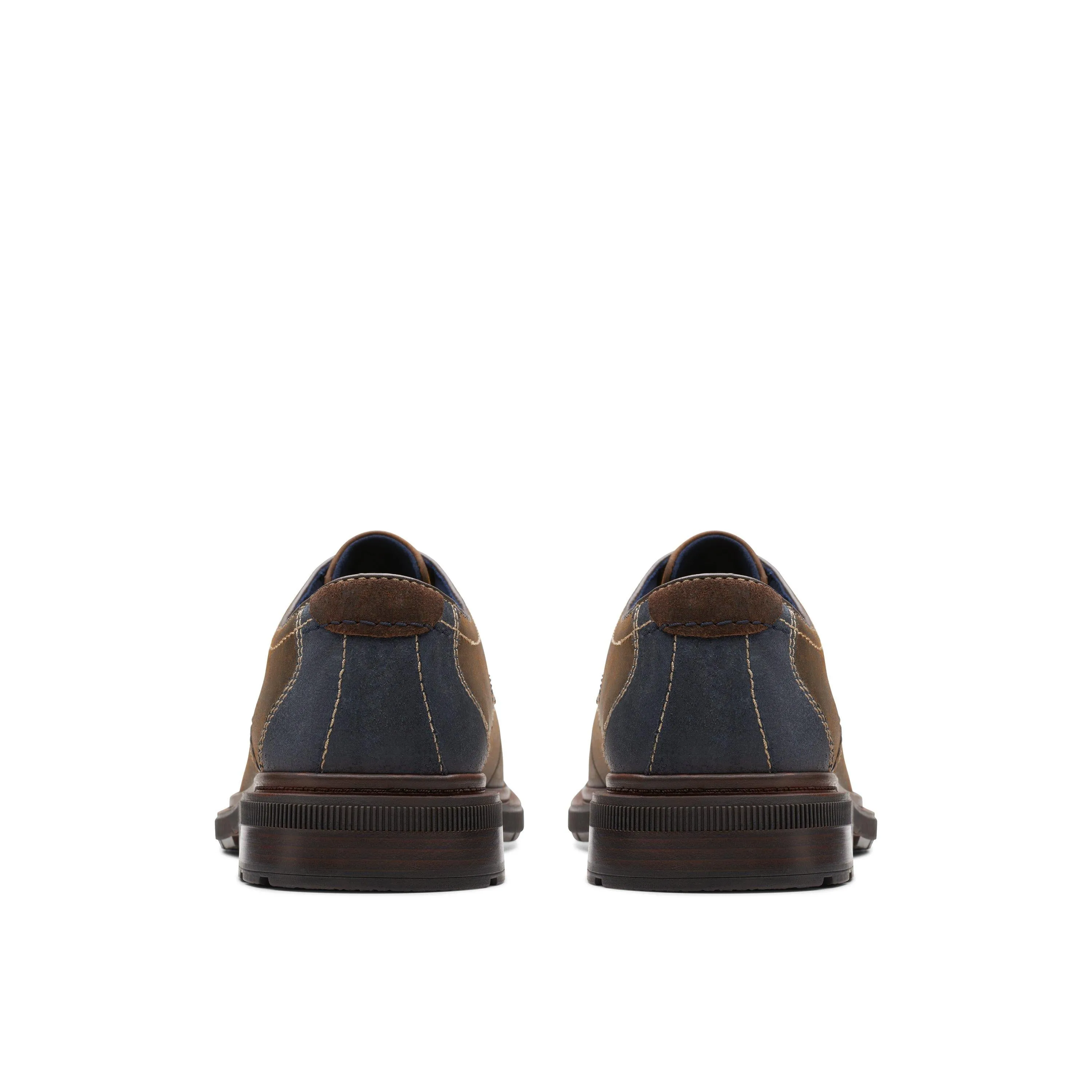 Clarks Burchill Derby in Brown Leather