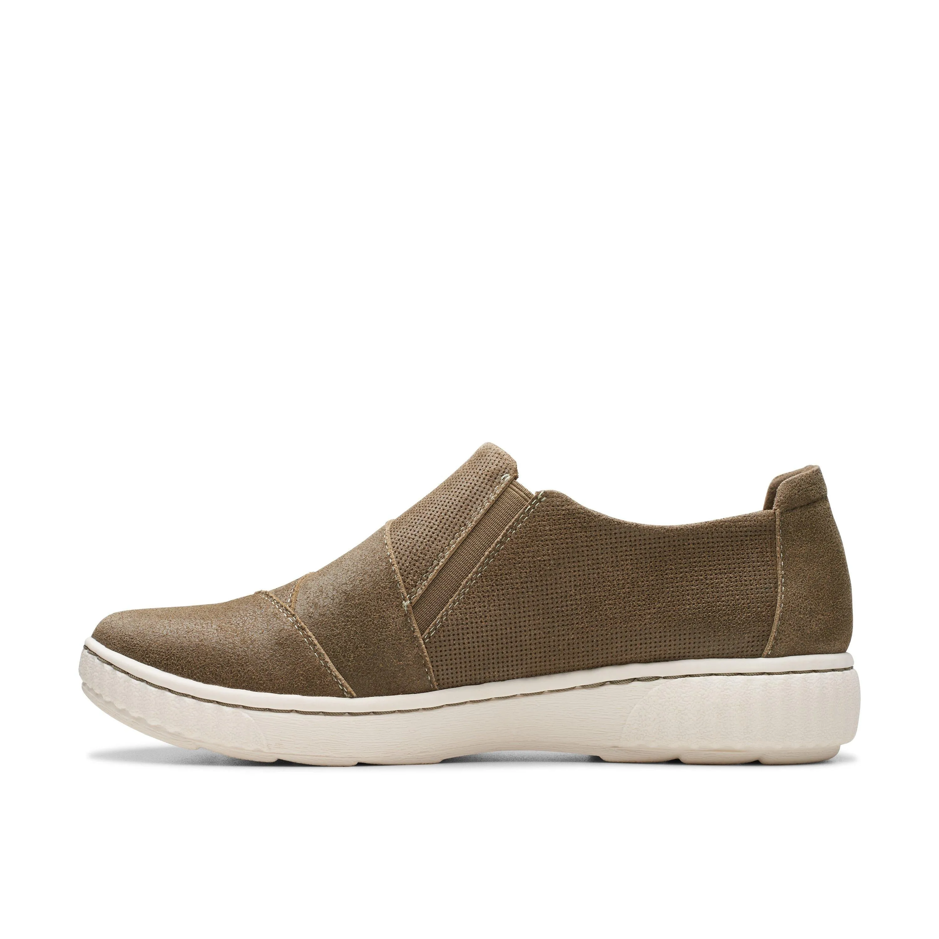 Clarks Caroline Grace in Green Suede