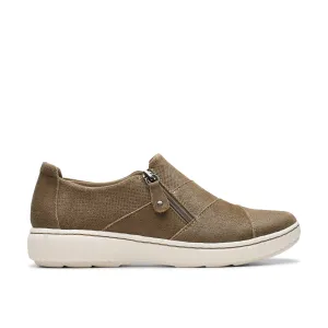 Clarks Caroline Grace in Green Suede