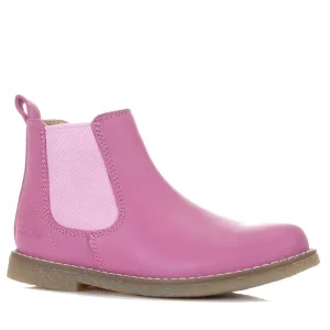 Clarks Chelsea II Dark Mauve Leather Shoes_Clarks