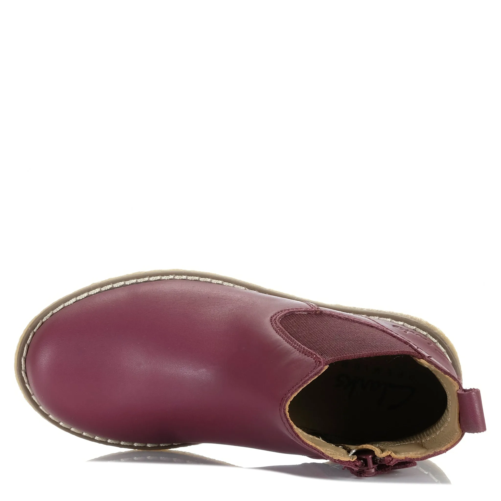 Clarks Chelsea II Maroon Shoes_Clarks