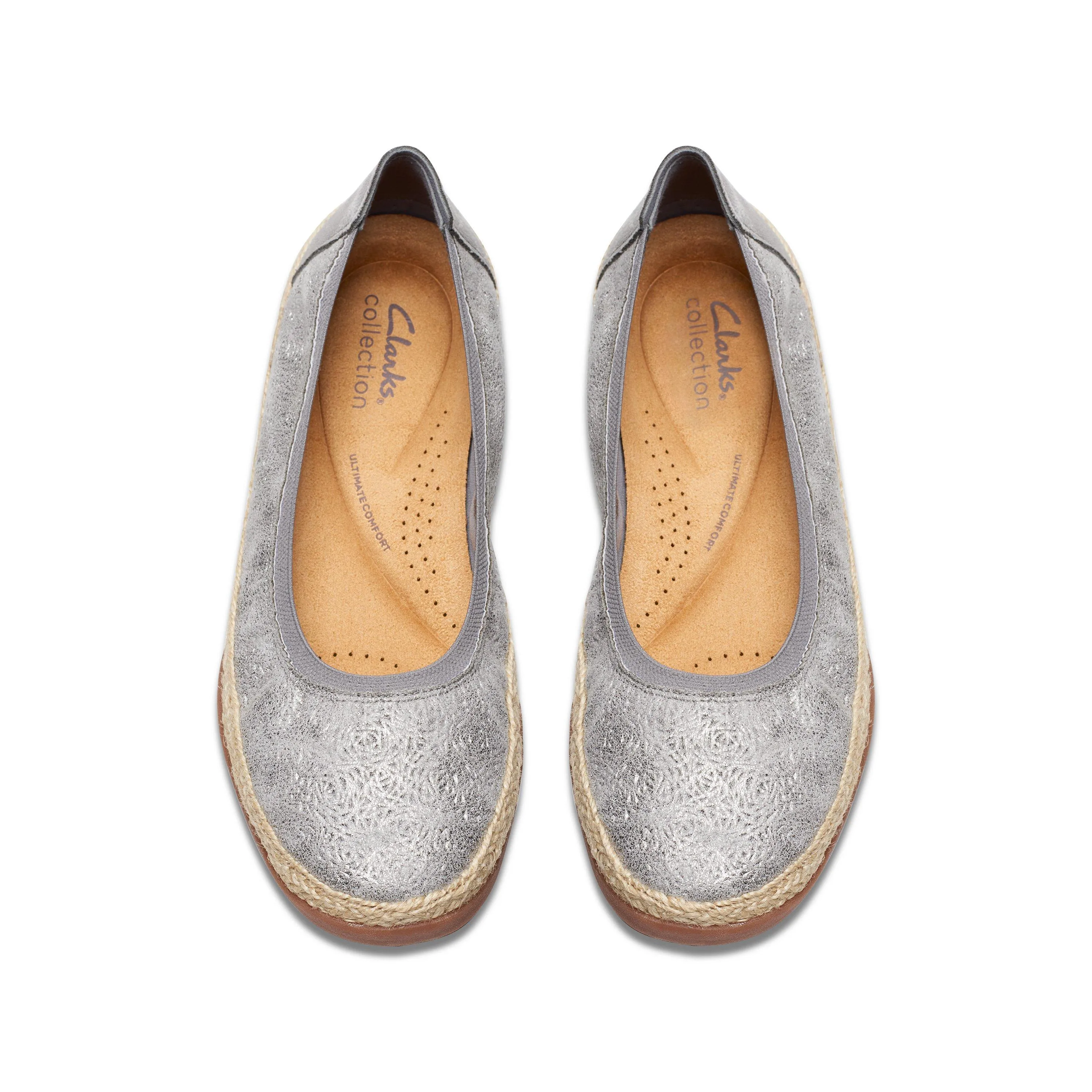 Clarks Elaina Rae in Grey Textile