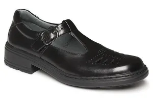 Clarks Ingrid Junior Black Hi Shine Tbar Leather School Shoes Clarks Shoes