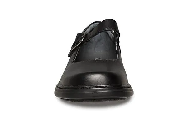 Clarks Intrigue Junior Girls Black Leather School Shoes Clarks Shoes