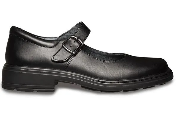 Clarks Intrigue Junior Girls Black Leather School Shoes Clarks Shoes