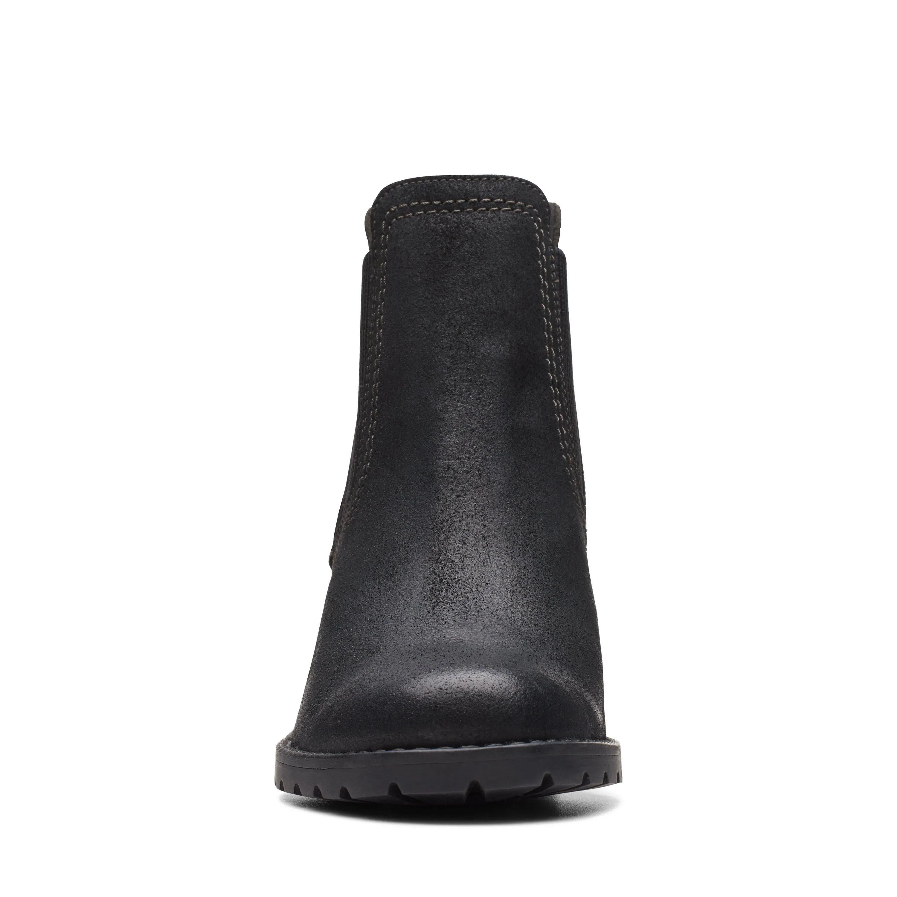 Clarks Leda Up in Black Suede