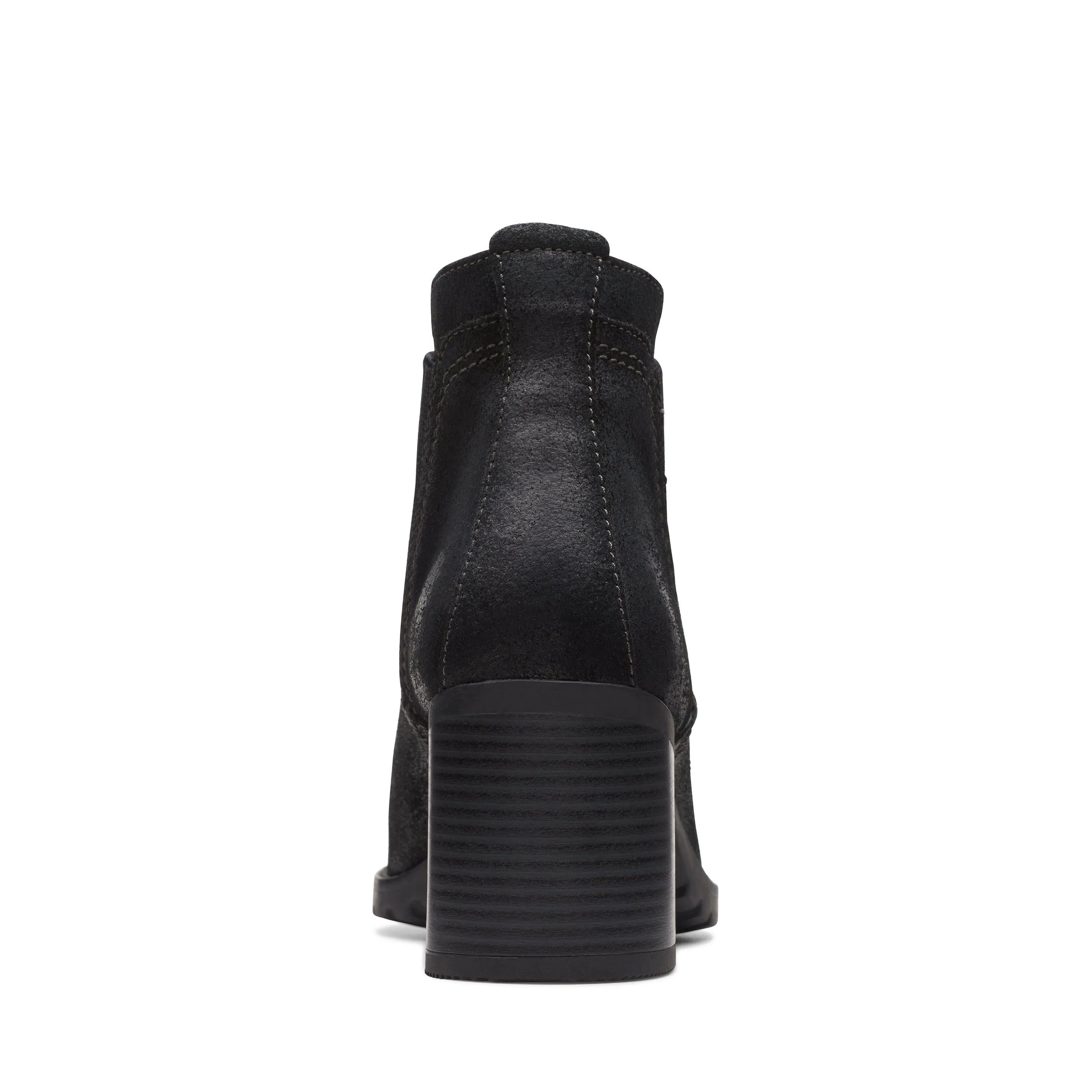 Clarks Leda Up in Black Suede