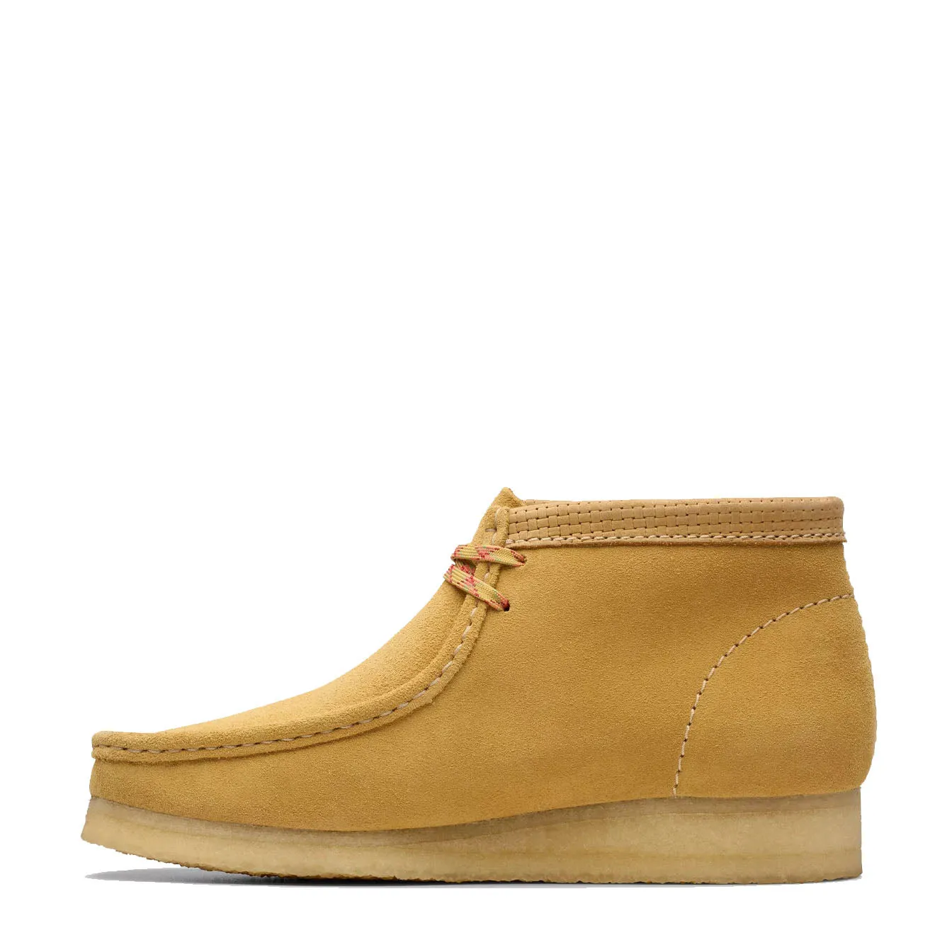 Clarks Originals Wallabee Boot Golden Tan Suede Shoes Clarks-Originals