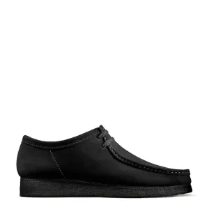 Clarks Originals Wallabee Shoes Black Suede Shoes Clarks-Originals