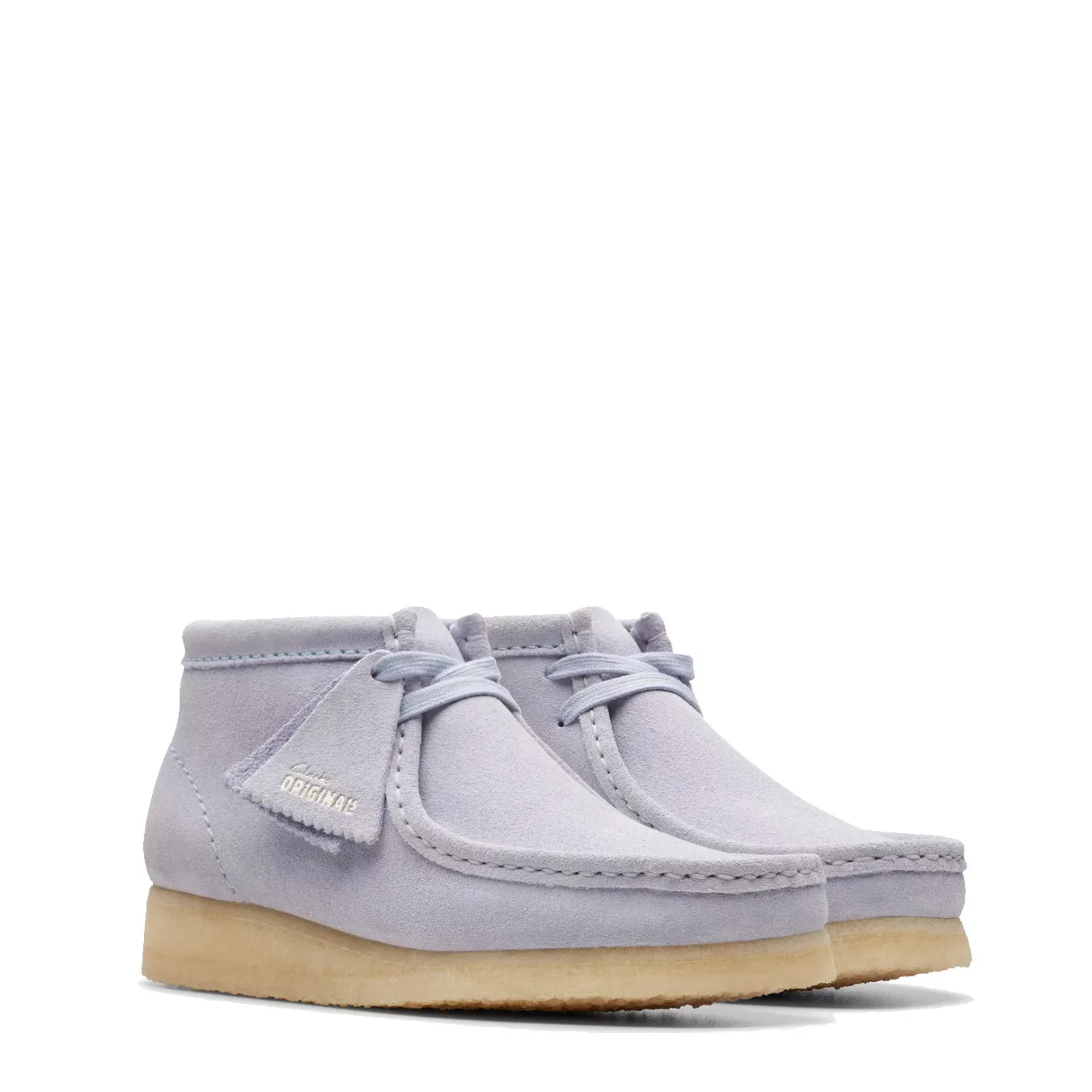 Clarks Originals Womens Wallabee Boot Cloud Grey Suede Clarks Originals Shoes