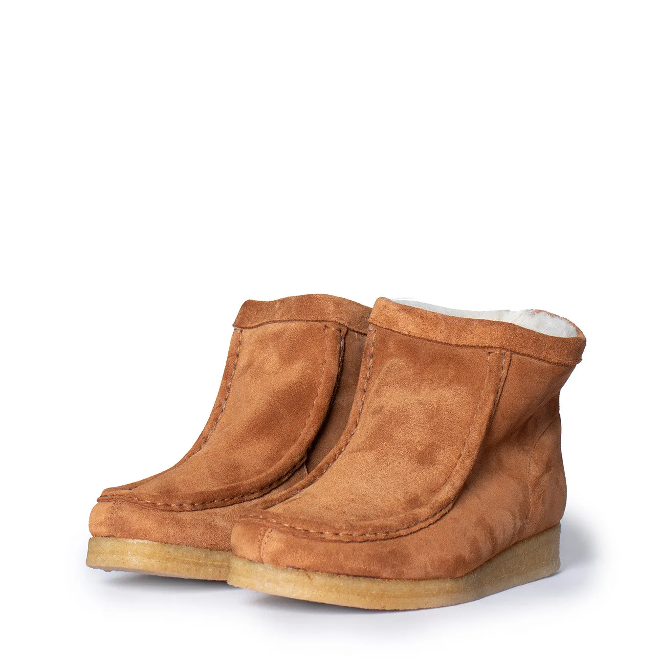 Clarks Originals Womens Wallabee Hi Boot Caramel WLined Clarks Originals Shoes