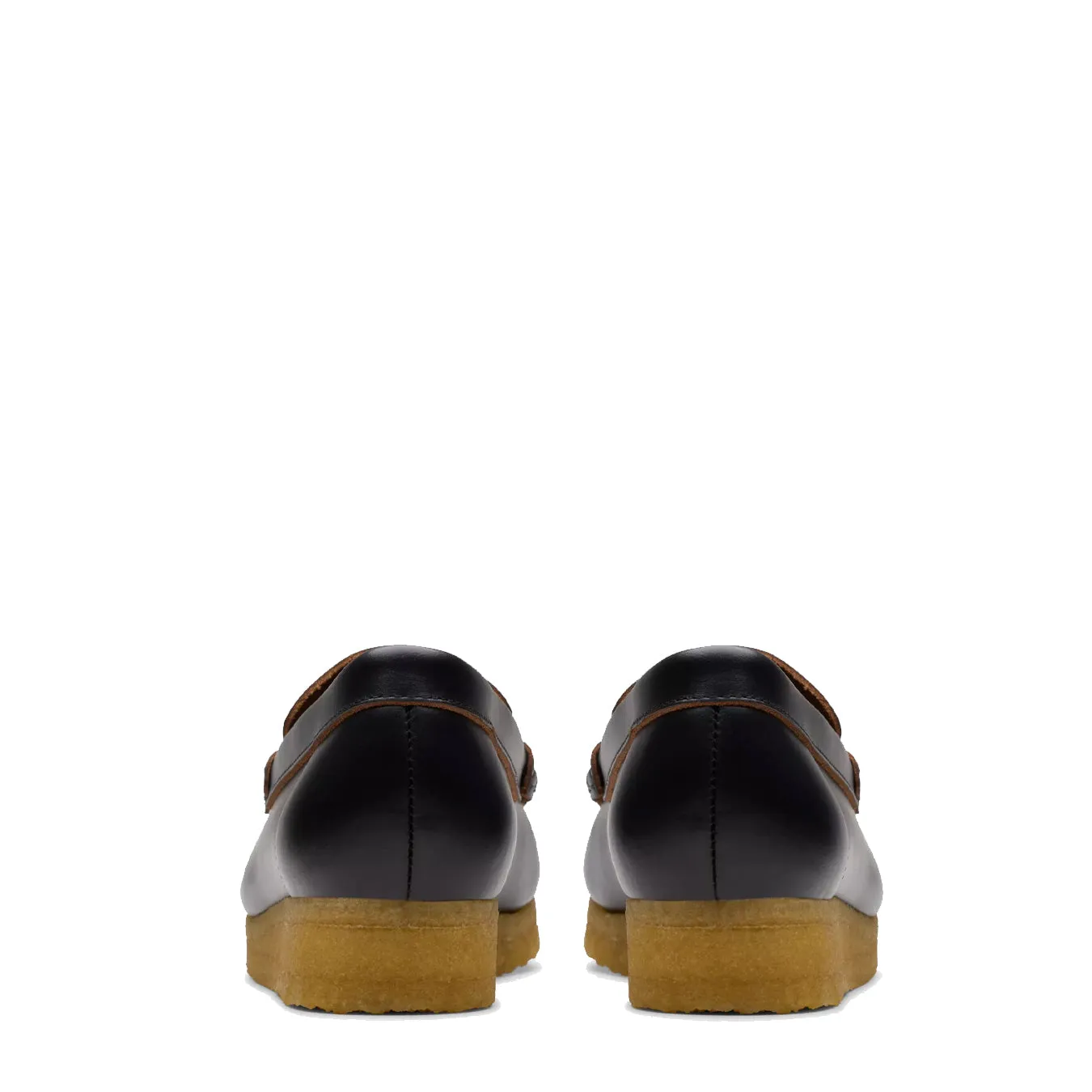 Clarks Originals Womens Wallabee Loafer Black Smooth Leather Clarks Originals Shoes
