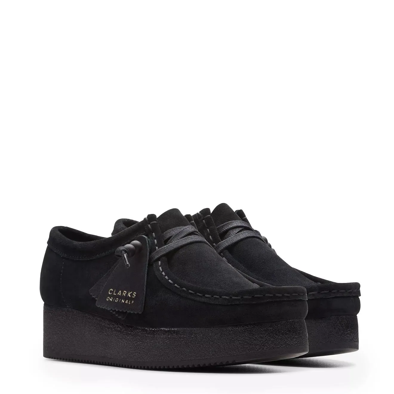 Clarks Originals Womens Wallacraft Bee Black Suede Clarks Originals Shoes