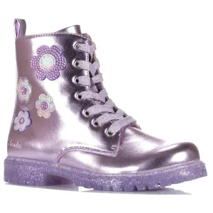 Clarks Regan Lilac Shoes_Clarks