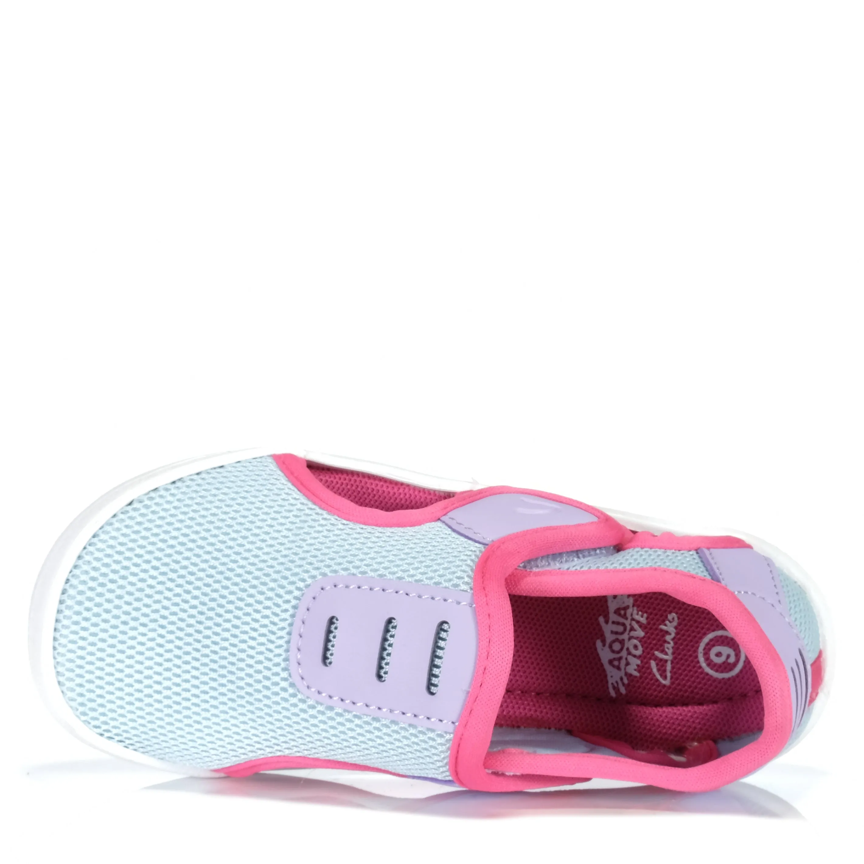 Clarks Ripple Light Blue/Raspberry Shoes_Clarks