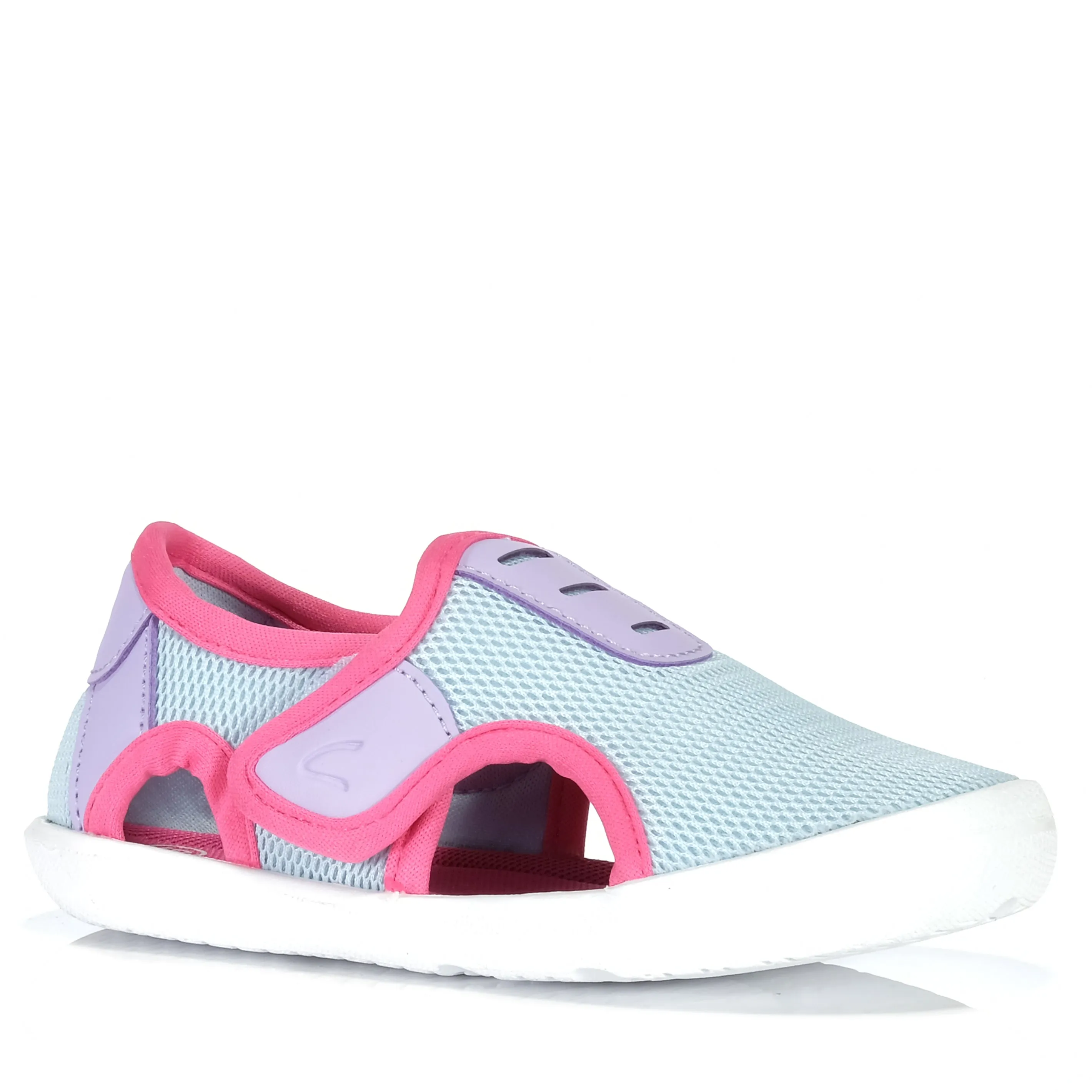 Clarks Ripple Light Blue/Raspberry Shoes_Clarks