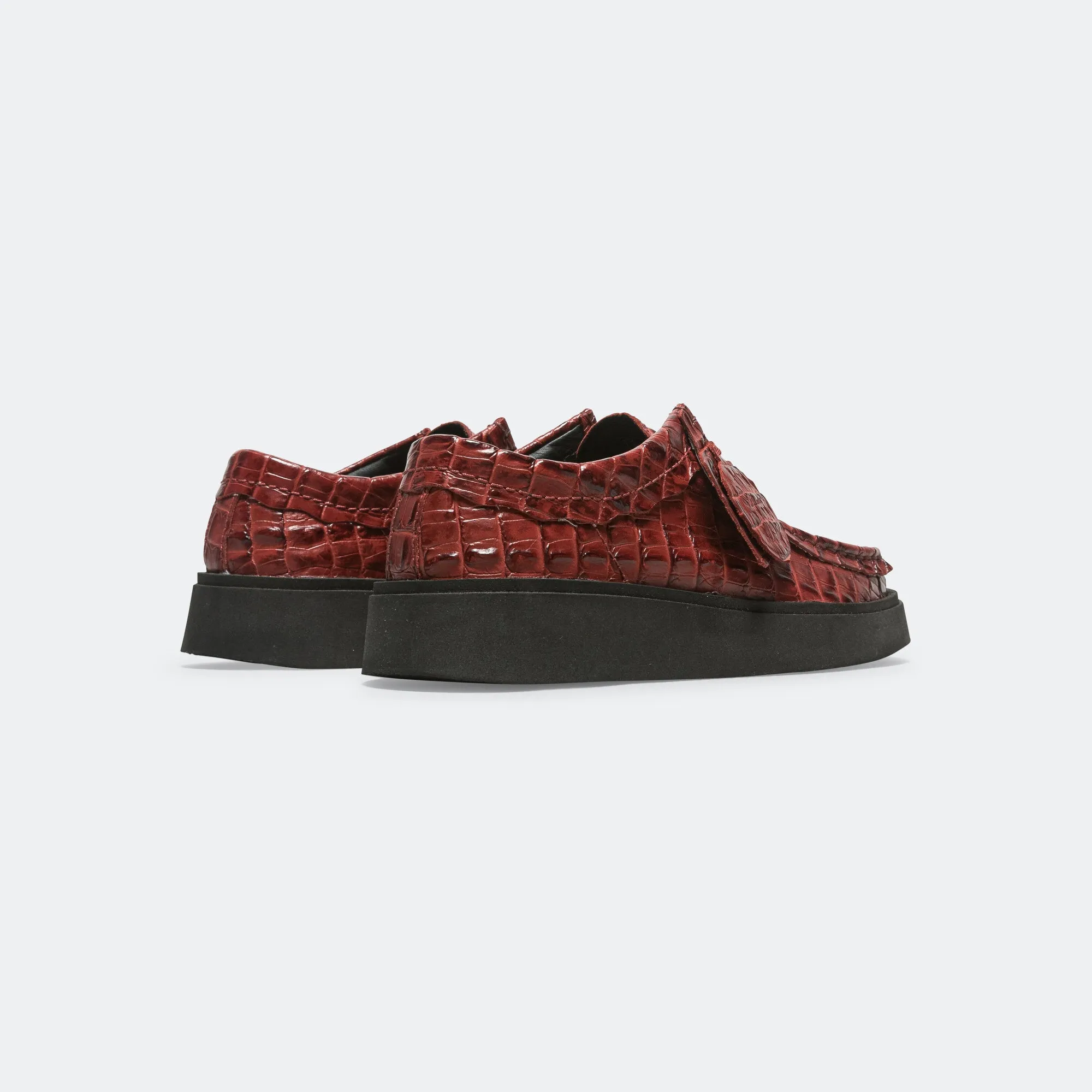Clarks Shoes CUR Torview x Martine Rose - Burgundy Leather