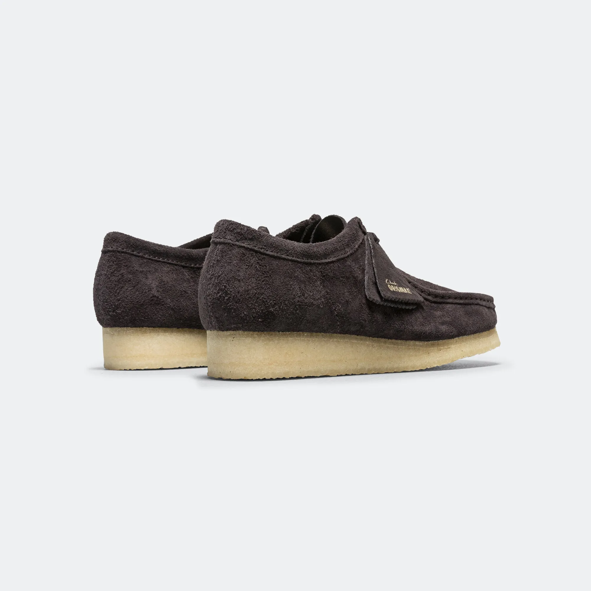 Clarks Shoes Wallabee - Brown Slate Suede