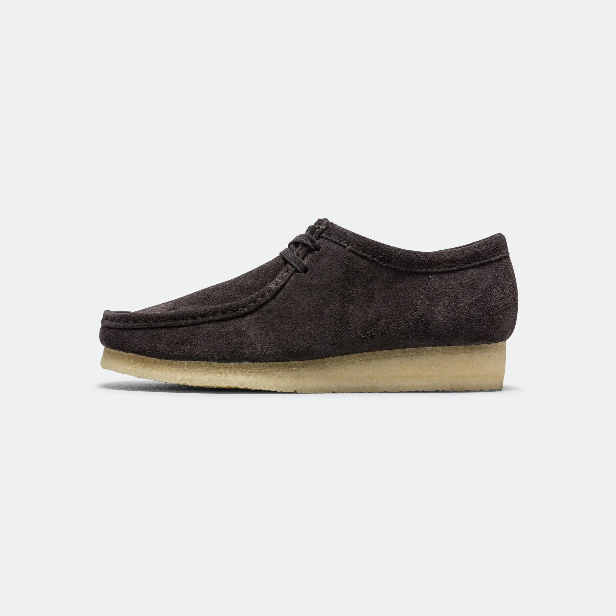 Clarks Shoes Wallabee - Brown Slate Suede