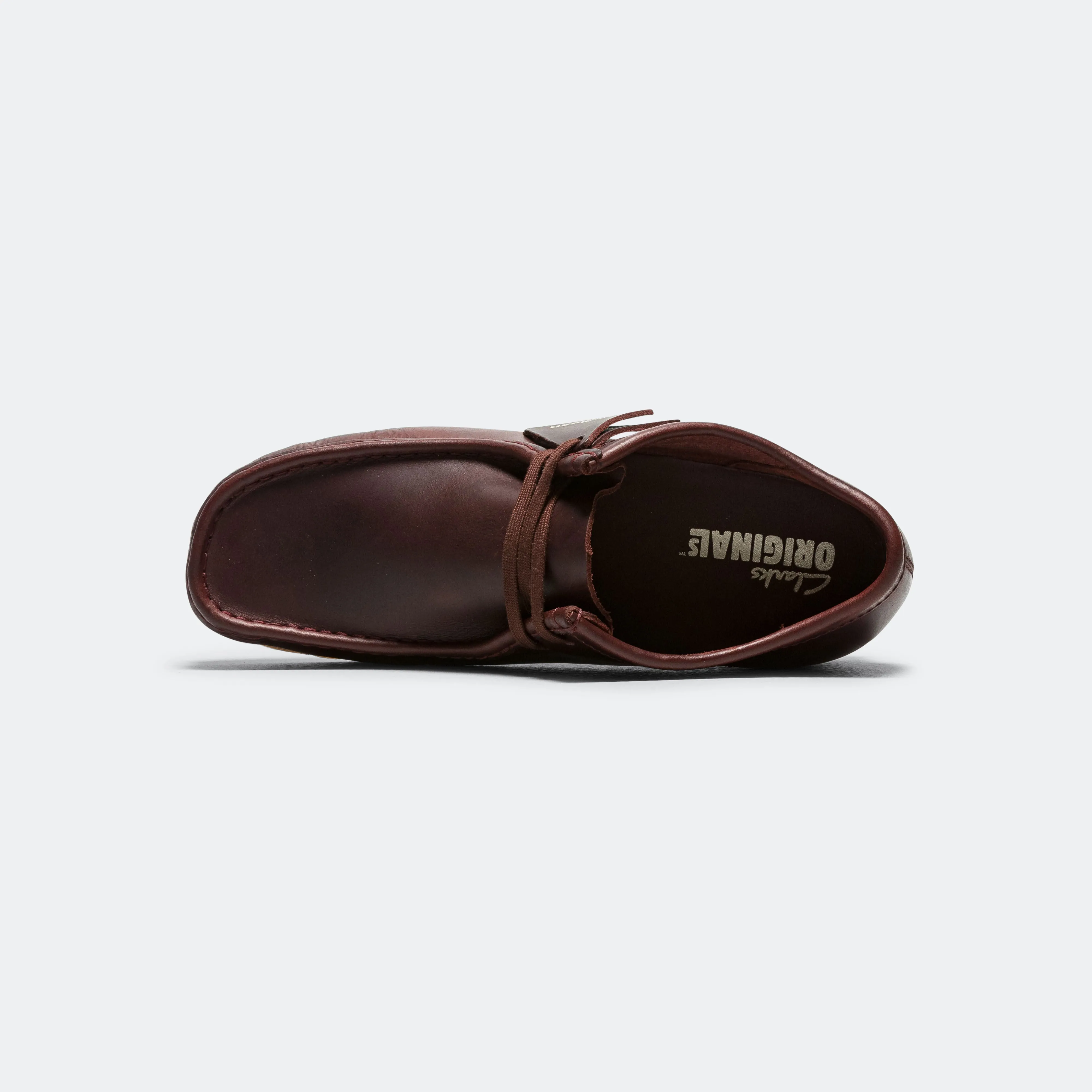 Clarks Shoes Wallabee - Deep Red Leather