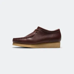 Clarks Shoes Wallabee - Deep Red Leather