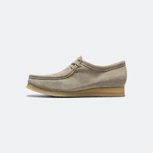 Clarks Shoes Wallabee - Pale Grey Suede
