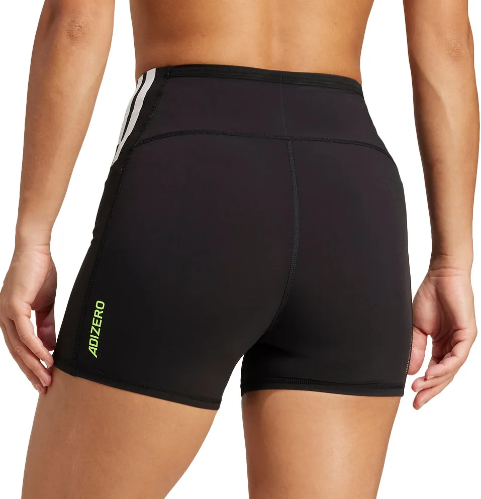 Clothing Adidas  Women adidas Adizero 4 Inch Womens Short Running Tights - Black