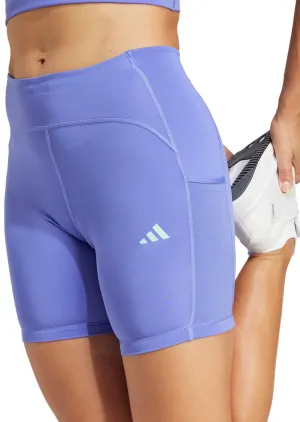 Clothing Adidas  Women adidas Adizero 4 Inch Womens Short Running Tights - Blue