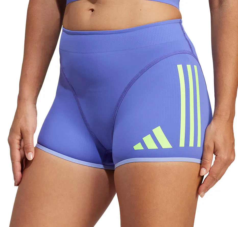 Clothing Adidas  Women adidas Adizero Promo Womens Short Running Tights - Blue