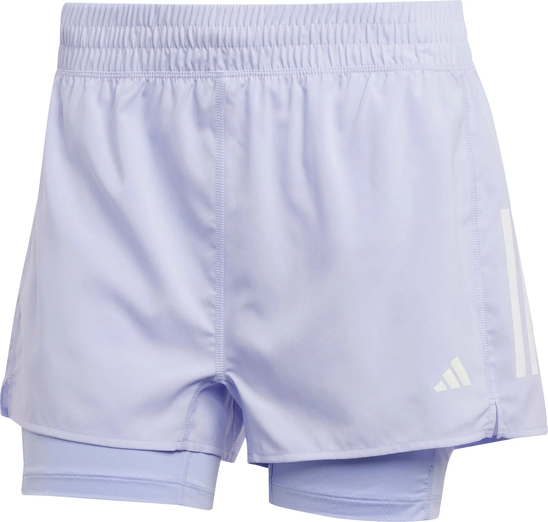 Clothing Adidas  Women adidas Own The Run ClimaCool 2 In 1 Womens Running Shorts - Purple