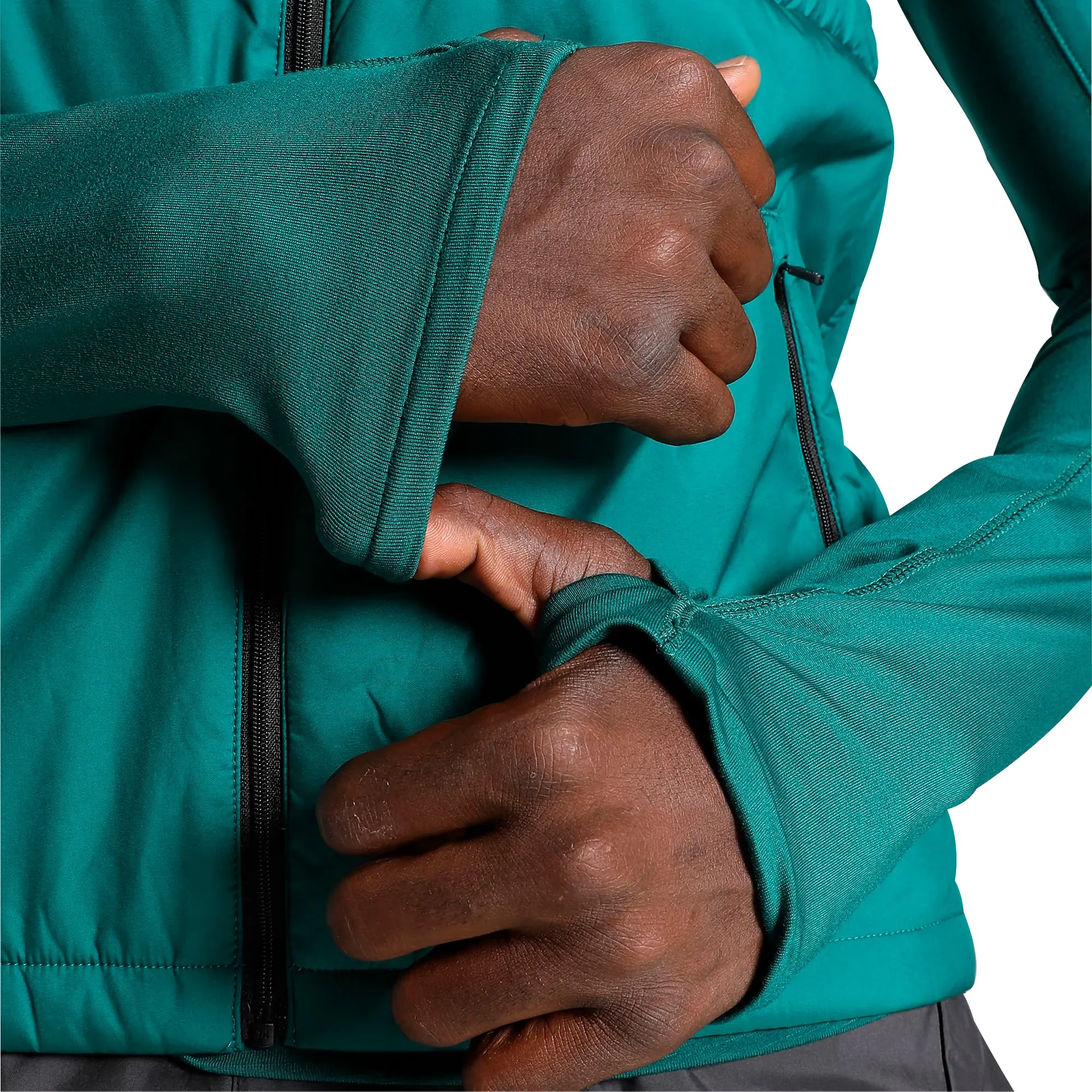 Clothing Puma  Men Puma Cloudspun WRMBL Mens Running Jacket - Green