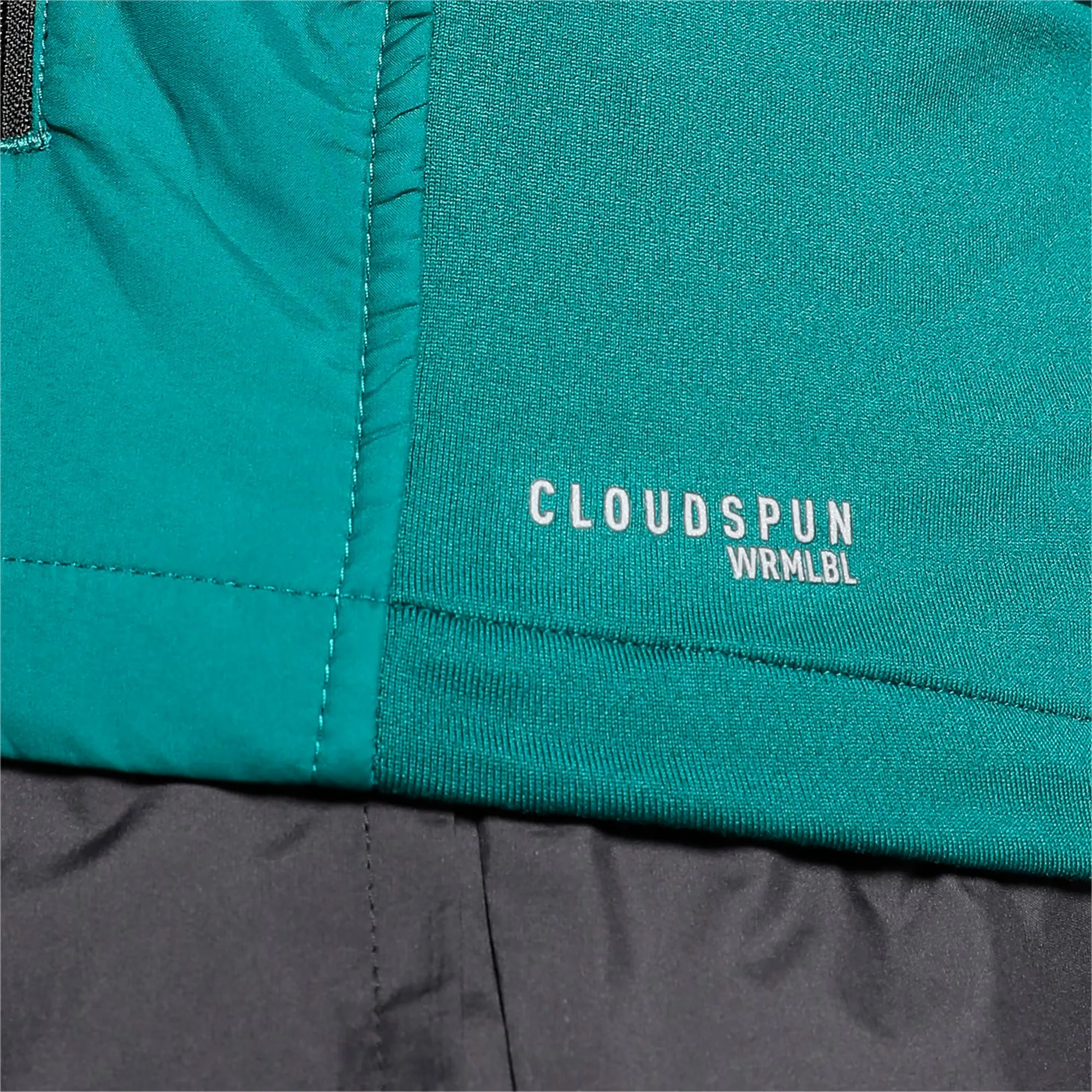 Clothing Puma  Men Puma Cloudspun WRMBL Mens Running Jacket - Green