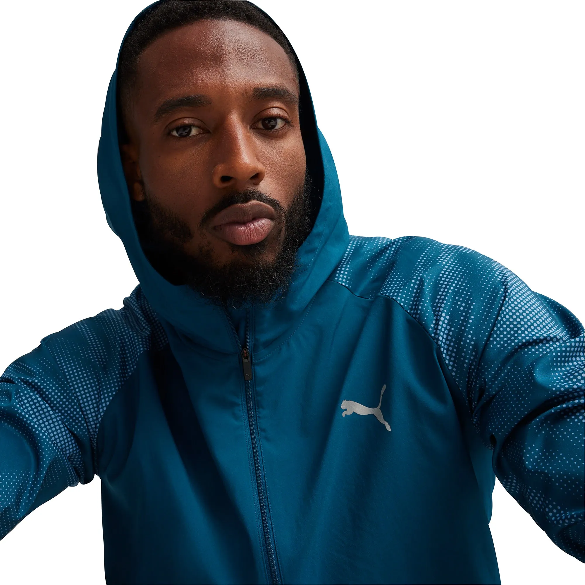 Clothing Puma  Men Puma Run Favourite Mens Running Jacket - Blue