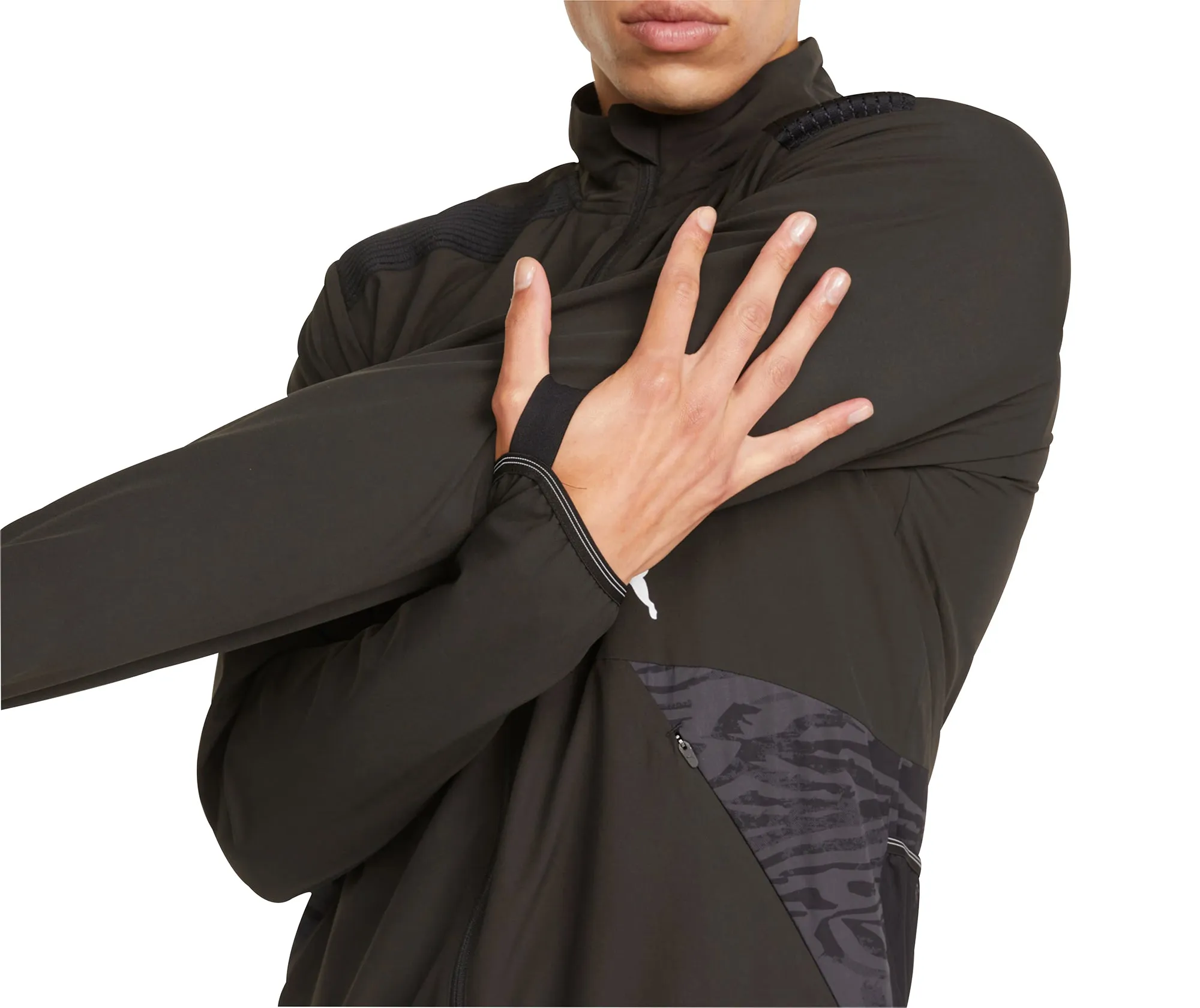 Clothing Puma  Men Puma Ultraweave S FSTR Mens Running Jacket - Black