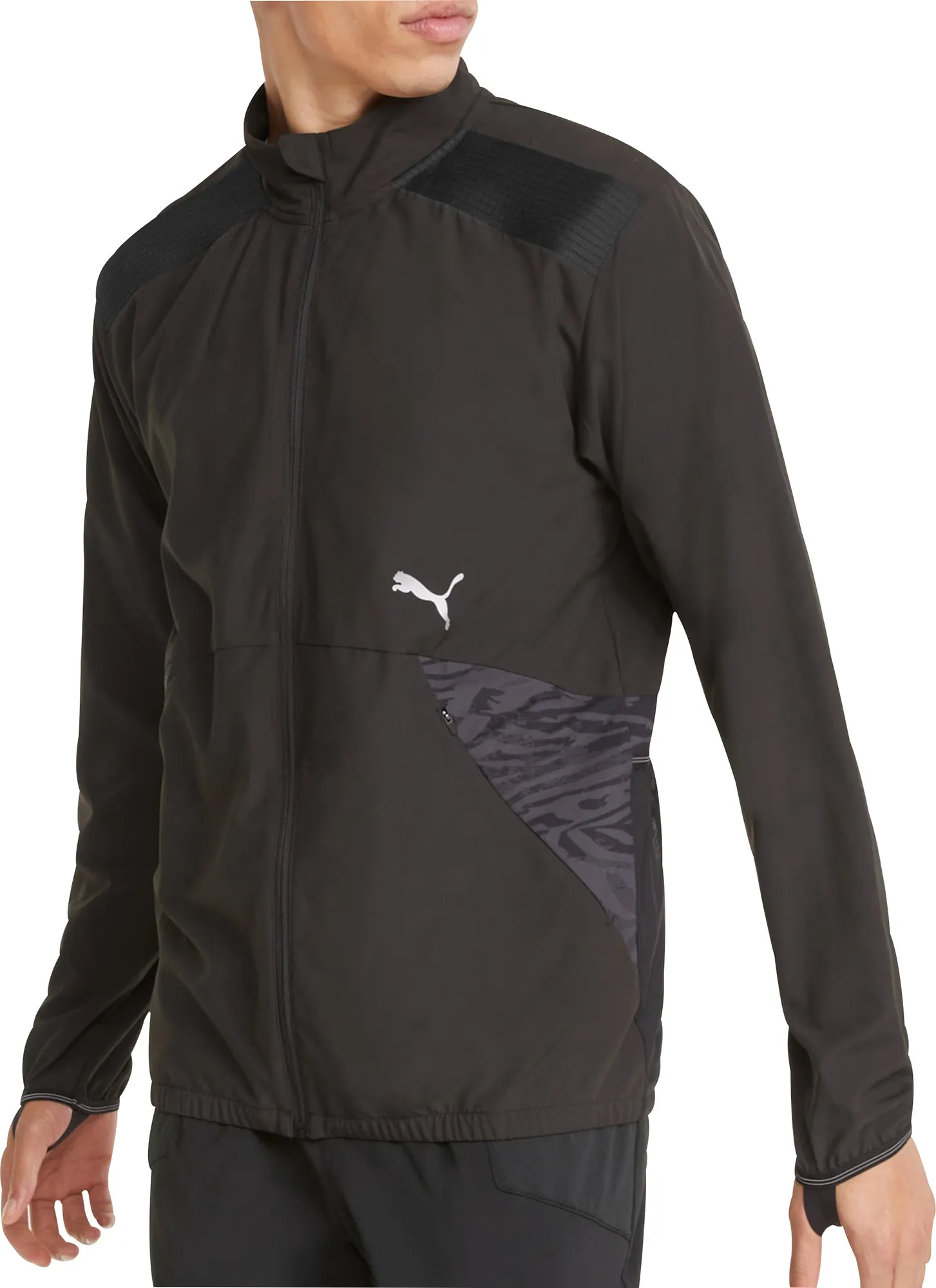 Clothing Puma  Men Puma Ultraweave S FSTR Mens Running Jacket - Black