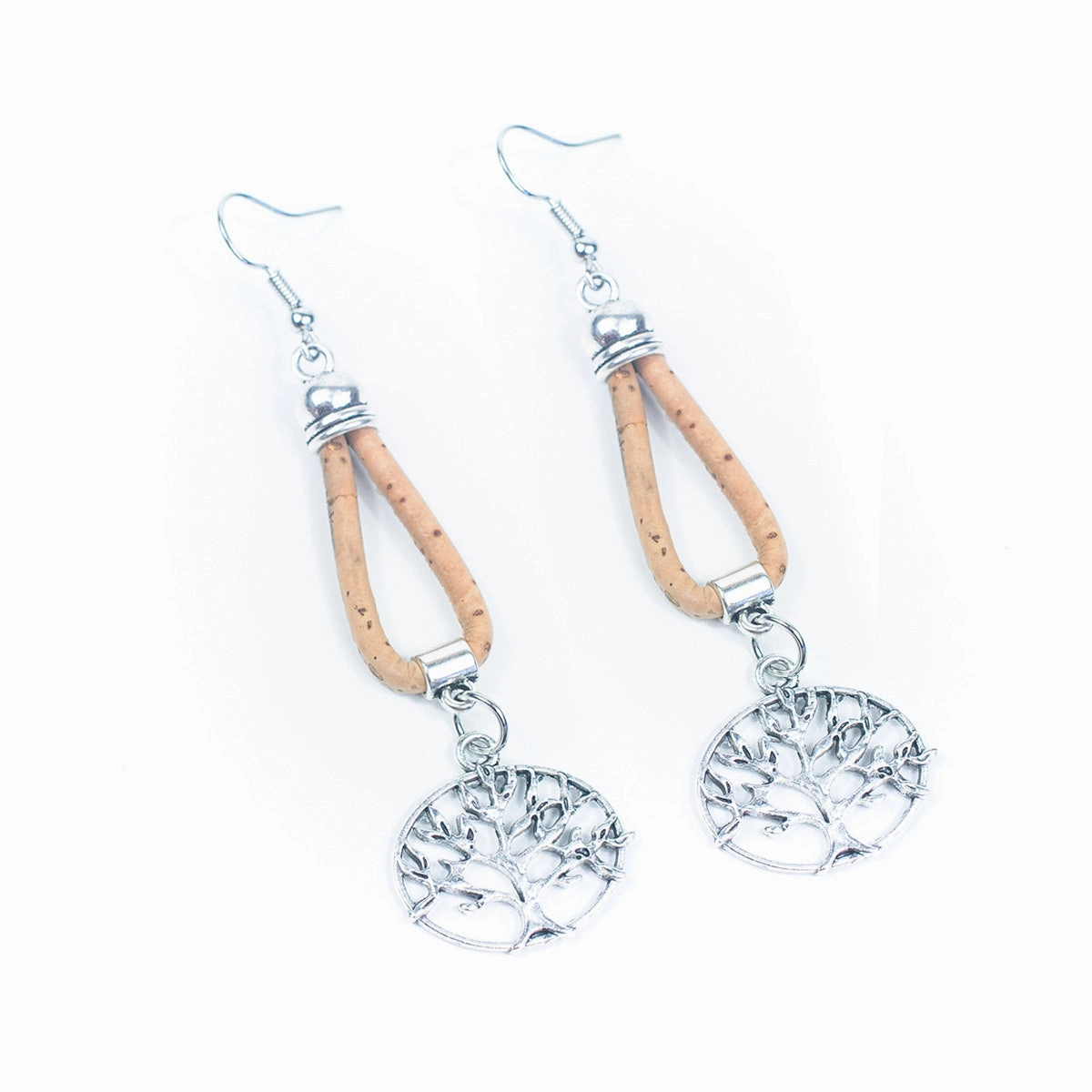 Color cork handmade earrings-ER-161-MIX-5