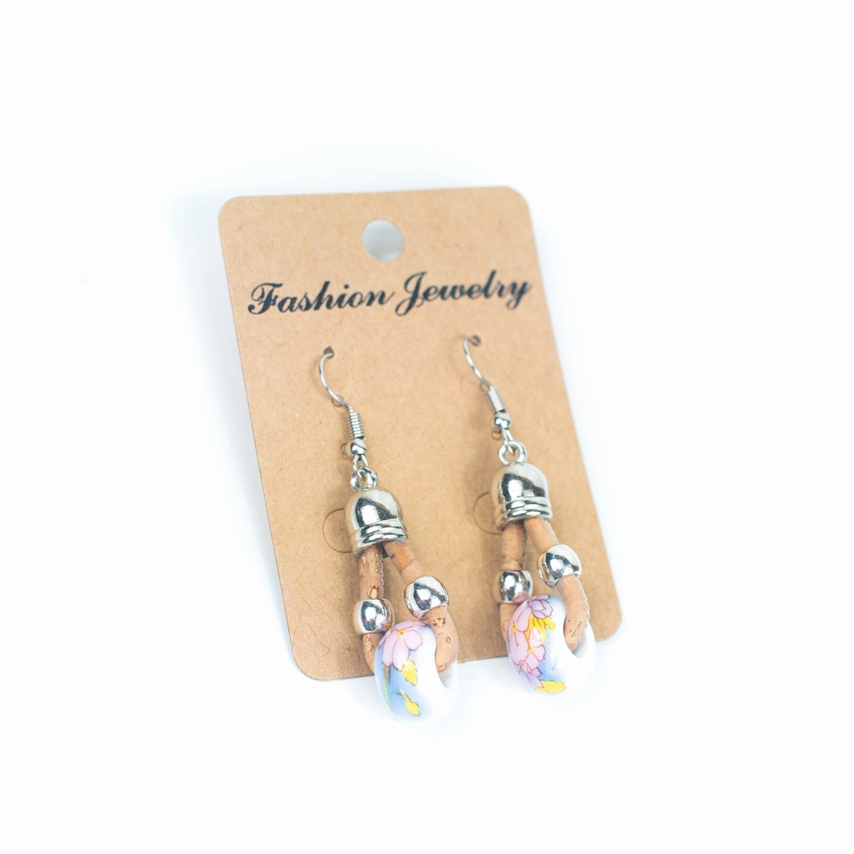 Color cork handmade earrings-ER-162-MIX-5