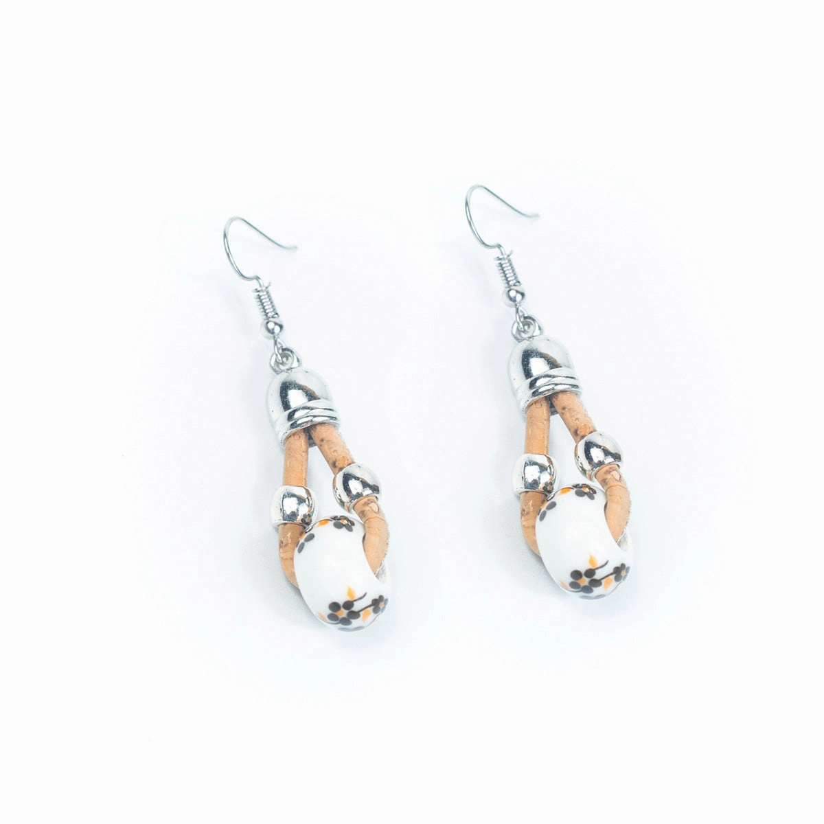 Color cork handmade earrings-ER-162-MIX-5