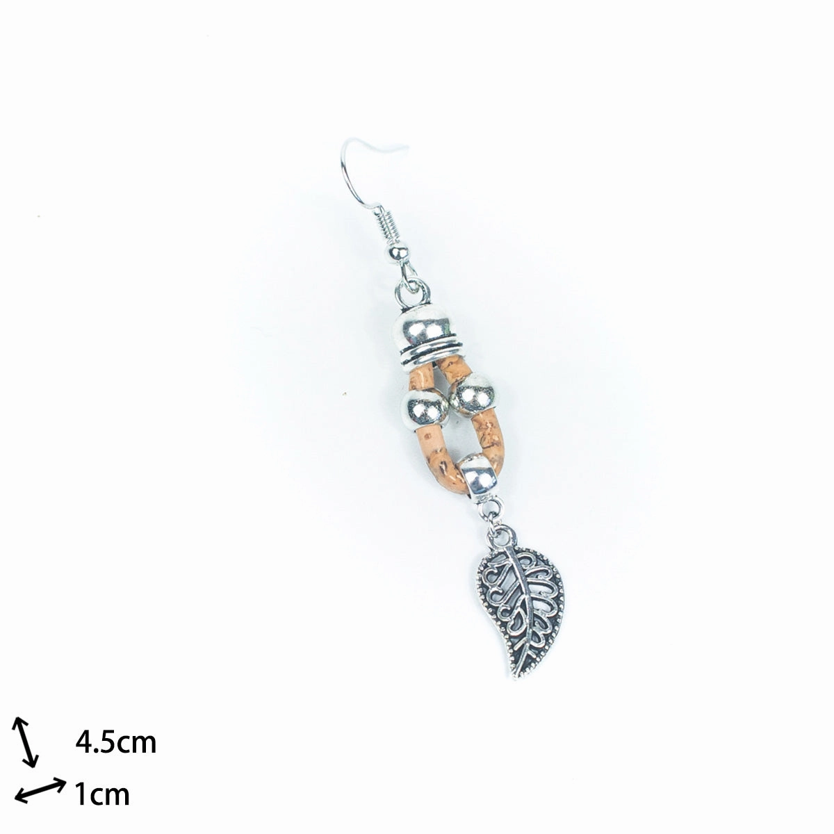 Color cork handmade earrings-ER-163-MIX-5