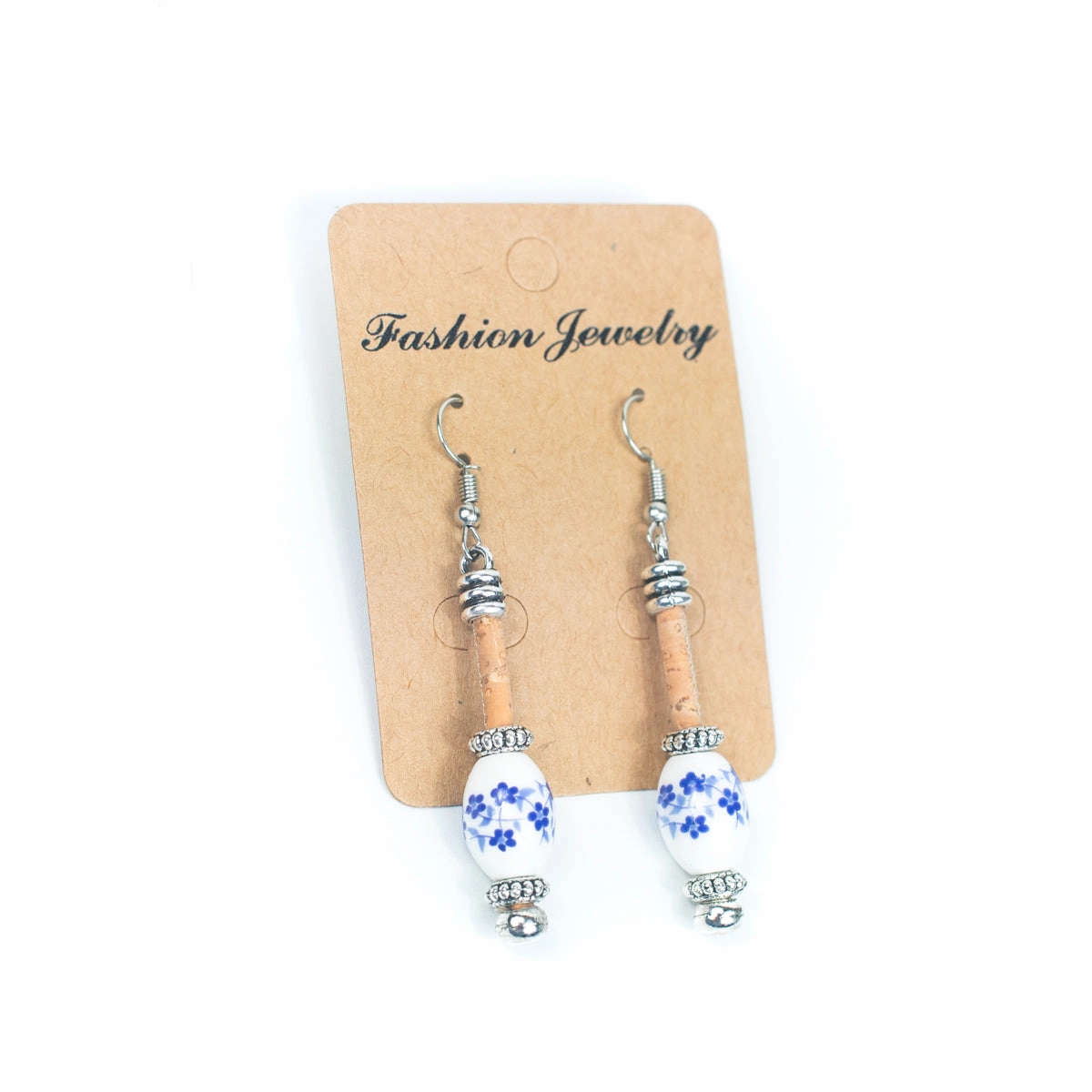 Color cork handmade earrings-ER-164-MIX-4