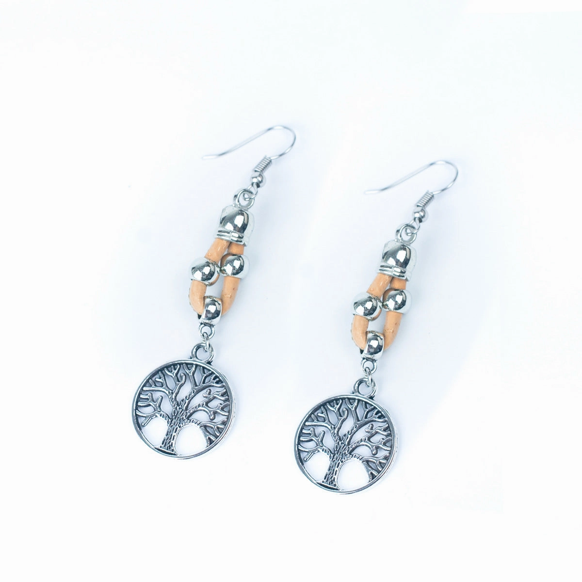 Color cork handmade earrings-ER-165-MIX-6