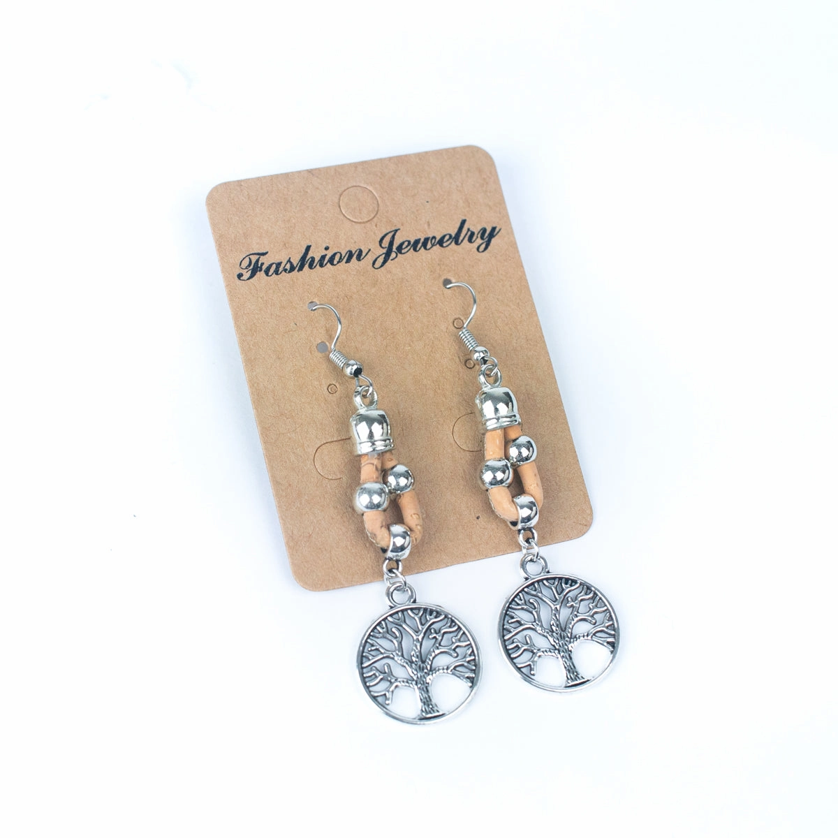 Color cork handmade earrings-ER-165-MIX-6
