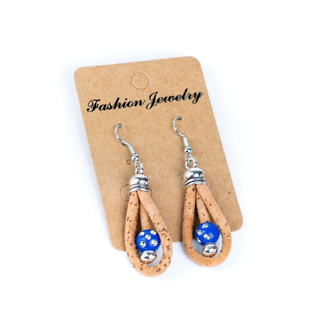 Color cork handmade earrings-ER-166-MIX-5