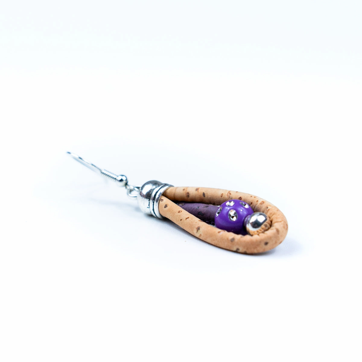 Color cork handmade earrings-ER-167-MIX-5