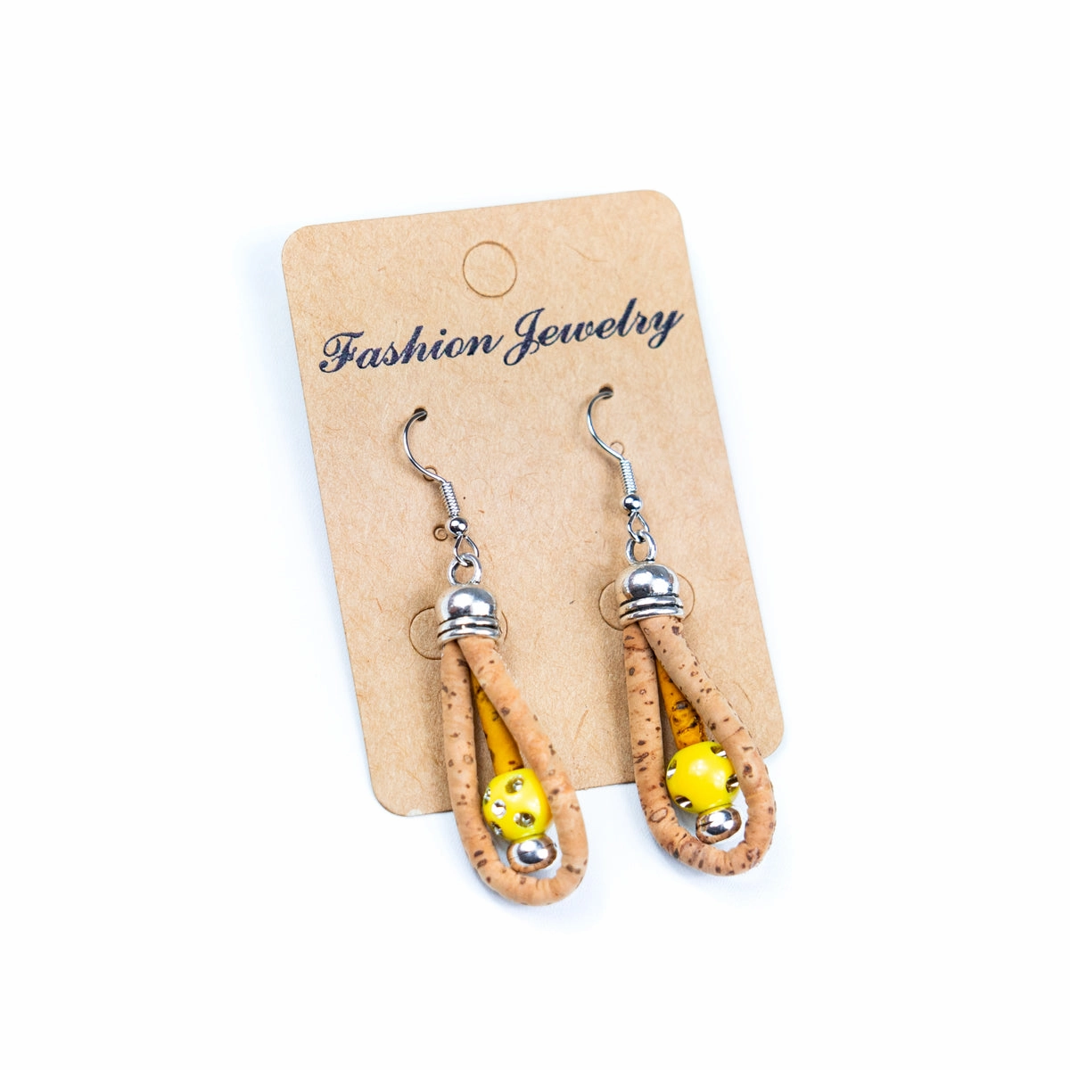 Color cork handmade earrings-ER-167-MIX-5